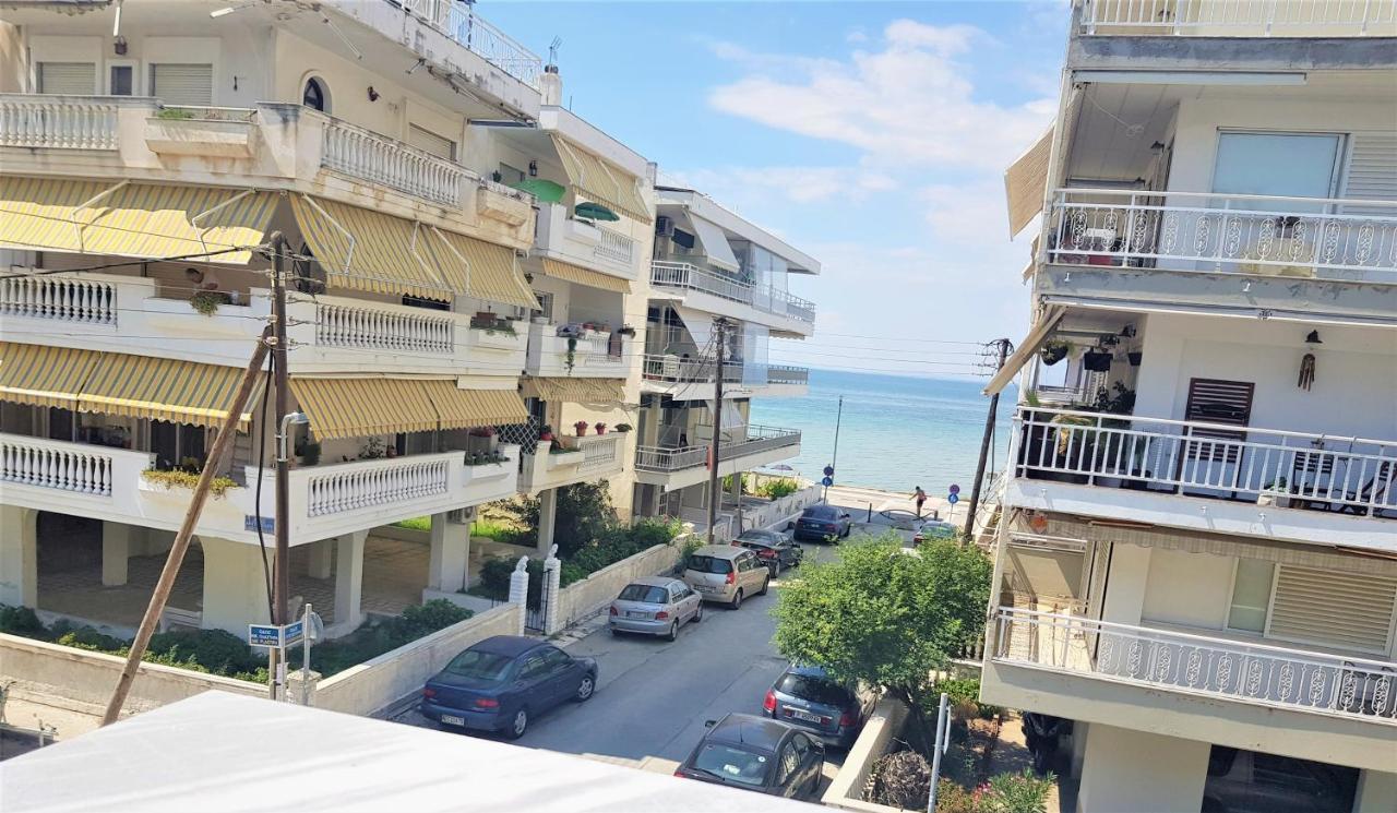 Perea Beach And Sea View Apartment Peraía Eksteriør billede